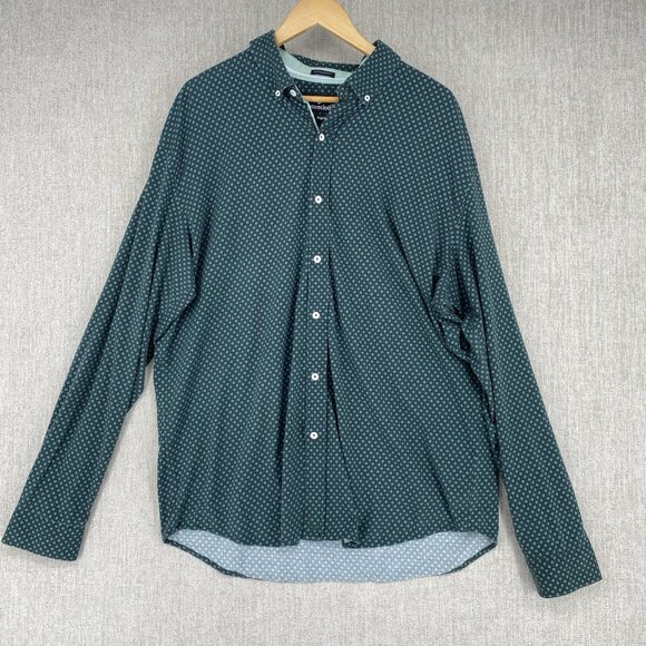 Buttercloth Button Shirt 2XL Regular Fit Icy Cotton Long Sleeve Print - Picture 1 of 9
